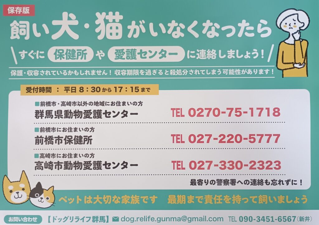 犬や猫が迷子になったら